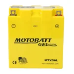 Batería de gel Motobatt MTX5AL compacta y duradera para moto