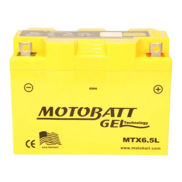 Batería Motobatt MTX6.5L gel AGM de alto rendimiento para motocicleta