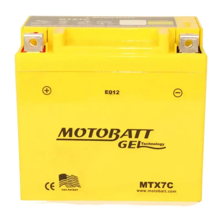 Batería Motobatt MTX7C de gel AGM sellada para moto, libre de mantenimiento