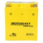 Batería de gel Motobatt MTX7L AGM sellada, libre de mantenimiento para motocicleta