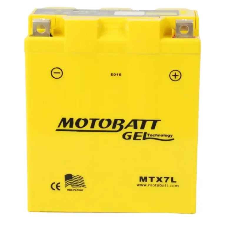 Batería de gel Motobatt MTX7L AGM sellada, libre de mantenimiento para motocicleta