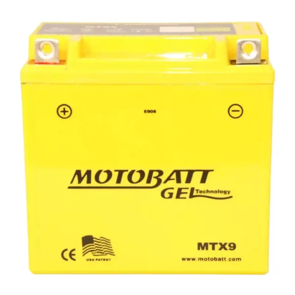 Batería Motobatt MTX9 AGM sellada de alto desempeño para moto