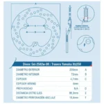 Disco Freno Ichimax Xtz 250 Tras - Imagen 2