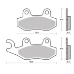 Pastilla Freno Brembo 07Ya21Sa - Imagen 2