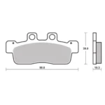 Pastilla Freno Brembo 7092 - Imagen 2