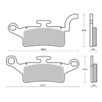 Pastilla Freno Brembo 7093 - Imagen 2