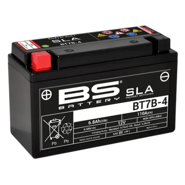 bateria bs bt7b-4 gel potente duradera moto