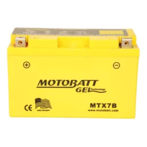 Batería de gel Motobatt MTX7B con tecnología AGM duradera
