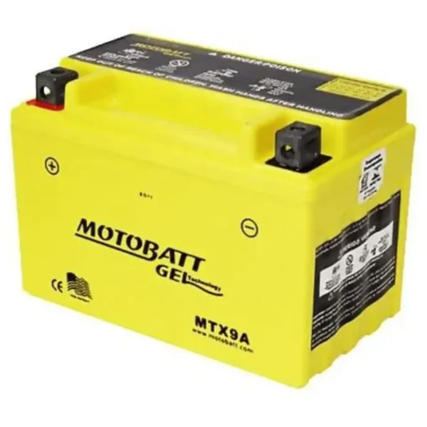 Batería Motobatt MTX9A Gel con tecnología AGM para moto