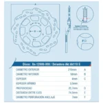 Disco Freno Ichimax Akt Ak 110 S Del - Imagen 2