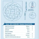 Disco Freno Ichimax Gn 125 Del - Imagen 2