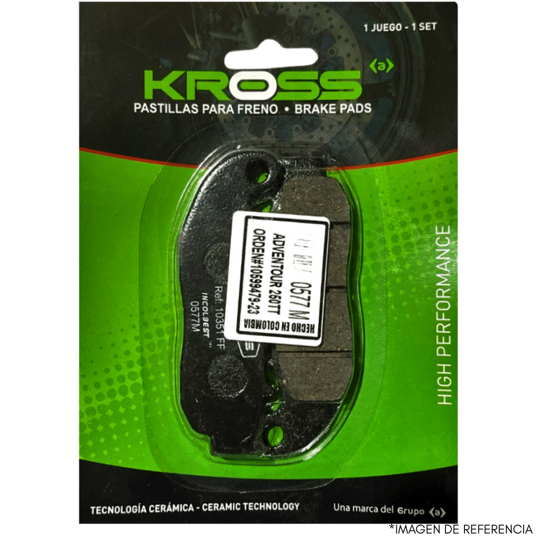 Pastilla Freno Kross Akt Dynamic 125 Jet-5 Sym Um Matrix 150 Lambreta 10300 Pastilla Freno Kross Akt Dynamic 125 Jet-5 Sym Um Matrix 150 Lambreta