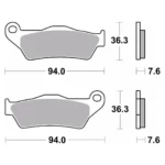 Pastilla Freno Brembo 07Bb04La - Imagen 2