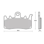 Pastilla Freno Brembo 07Bb3884 - Imagen 2