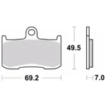 Pastilla Freno Brembo 07Ka23Sa - Imagen 2